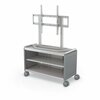 Mooreco Compass Cabinet Maxi H1 With TV Mount Cool Grey 55.9in H x 42in W x 19.2in D A3A1B1D1A0